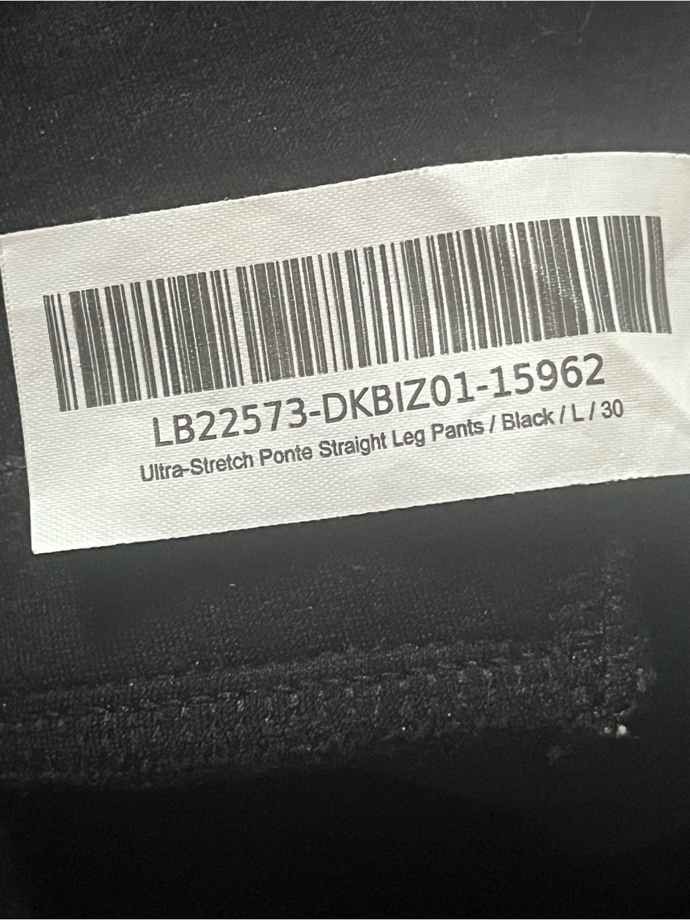 Quince Ultra-Stretch Ponte Straight Leg Pants Black Womens Size Large L Pull On - Picture 6 of 7